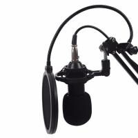 Студийный микрофон Music D.J. M800 со стойкой и ветрозащитой Black (200733)