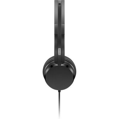 Наушники Lenovo USB-A Wired Stereo On-Ear Black (4XD1K18260) фото в интернет магазине WiseSmart.com.ua