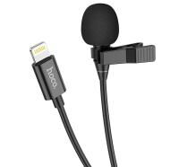 Микрофон петличный HOCO Lightning Lavalier microphone L14, 2 м, черный