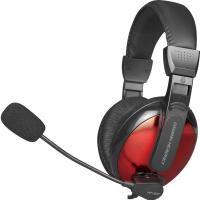 Игровые наушники XTRIKE ME Gaming HP-307 с микрофоном проводные Черно-красные