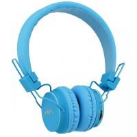 Беспроводные Bluetooth Наушники с MP3 плеером NIA X2 Радио блютуз Синие