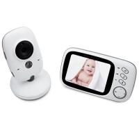 Видеоняня Baby Monitor VB603 / HD720P / 3.2 LCD c датчиком температуры Белый (100235)