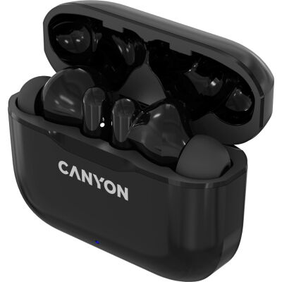 Наушники Canyon TWS-3 Black (CNE-CBTHS3B) фото в интернет магазине WiseSmart.com.ua