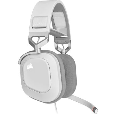 Наушники Corsair HS80 RGB USB Headset White (CA-9011238-EU) фото в интернет магазине WiseSmart.com.ua