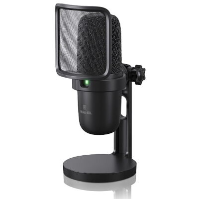 Микрофон REAL-EL MC-700 Black фото в интернет магазине WiseSmart.com.ua