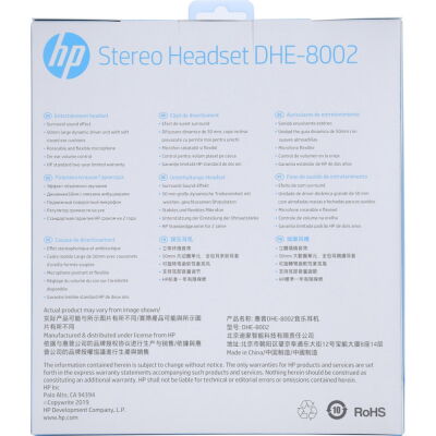 Наушники HP DHE-8002 Gaming Headset Red LED Black (DHE-8002) фото в интернет магазине WiseSmart.com.ua