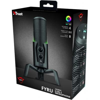 Микрофон Trust GXT 258 Fyru USB 4-in-1 Streaming Microphone Black (23465) фото в интернет магазине WiseSmart.com.ua