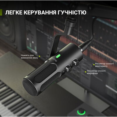 Микрофон Fifine Tank 3 USB/XLR Black (Tank3) фото в интернет магазине WiseSmart.com.ua