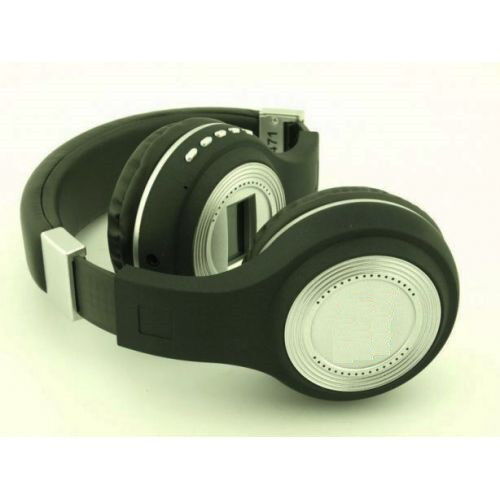 Наушники bluetooth беспроводные MHZ 471 microSD FM MP3 Black (007025) фото в интернет магазине WiseSmart.com.ua