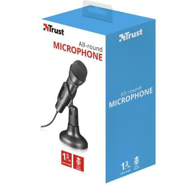 Микрофон Trust All-round Microphone 3.5mm Black (22462) фото в интернет магазине WiseSmart.com.ua