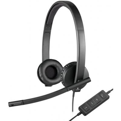 Наушники Logitech H570e USB Headset Stereo (981-000575) фото в интернет магазине WiseSmart.com.ua