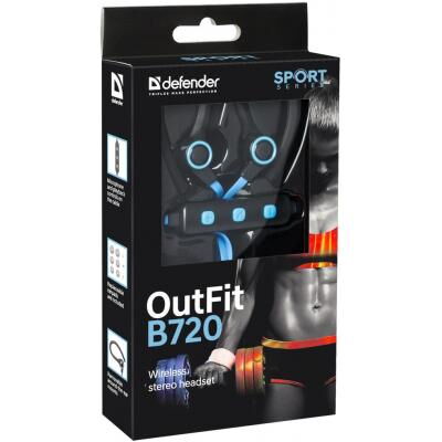 Наушники Defender OutFit B720 Black-Blue (63720) фото в интернет магазине WiseSmart.com.ua