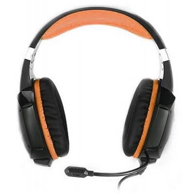 Наушники REAL-EL GDX-7700 SURROUND 7.1 black-orange фото в интернет магазине WiseSmart.com.ua