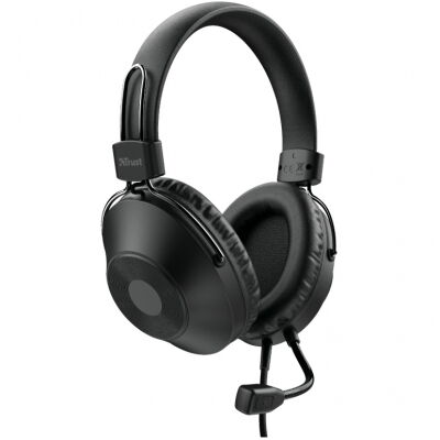 Наушники Trust Ozo Over-Ear USB Headset Black (24132) фото в интернет магазине WiseSmart.com.ua