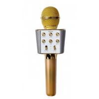 Беспроводной Караоке Микрофон Колонка WSTER WS-1688 Bluetooth подавления шума Gold