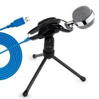Конденсаторный микрофон (1.5м) USB с шумоподавлением Soncm SF-922B USB + штатив
