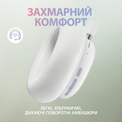 Наушники Logitech G735 Wireless Gaming Headset Off-White (981-001083) фото в интернет магазине WiseSmart.com.ua