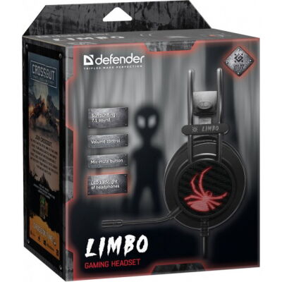 Наушники Defender Limbo 7.1 Black (64560) фото в интернет магазине WiseSmart.com.ua