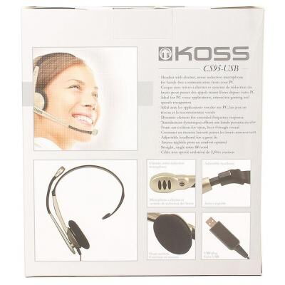 Наушники Koss CS95 USB Mono (CS95 USB) фото в интернет магазине WiseSmart.com.ua