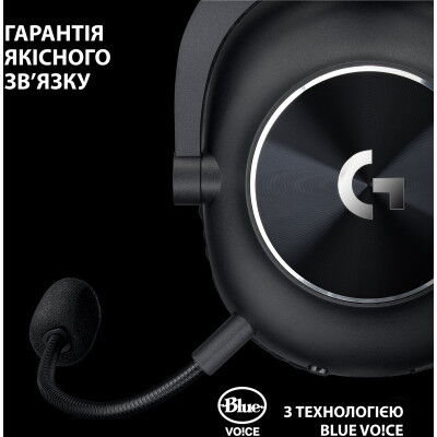 Наушники Logitech G Pro X 2 Lightspeed Wireless Black (981-001263) фото в интернет магазине WiseSmart.com.ua
