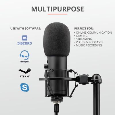 Микрофон Trust GXT 256 Exxo USB Streaming Microphone (23510) фото в интернет магазине WiseSmart.com.ua