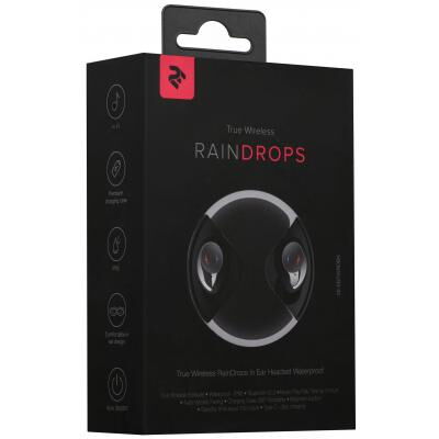 Наушники 2E RainDrops True Wireless Waterproof Mic Black (2E-EBTWRDBK) фото в интернет магазине WiseSmart.com.ua