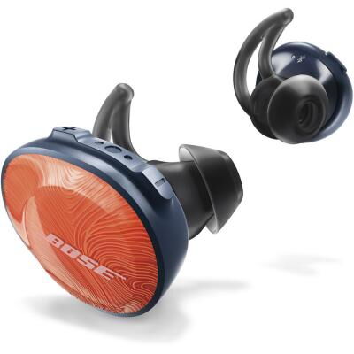 Наушники Bose SoundSport Free Wireless Headphones Orange/Blue (774373-0030) фото в интернет магазине WiseSmart.com.ua