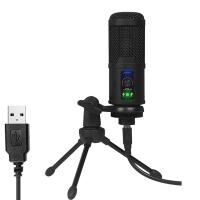 USB микрофон для ПК, ноутбука, студий для записи звука Savetek M3, профессиональный, конденсаторный (100795)