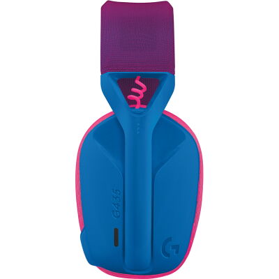 Наушники Logitech G435 Lightspeed Wireless Gaming Headset Blue (981-001062) фото в интернет магазине WiseSmart.com.ua