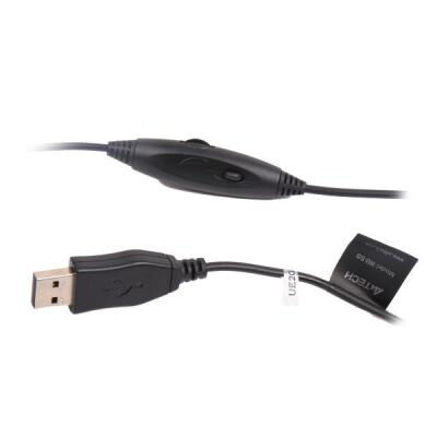 Наушники A4Tech HU-50 USB Black фото в интернет магазине WiseSmart.com.ua