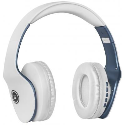 Наушники Defender FreeMotion B525 Bluetooth White-Blue (63526) фото в интернет магазине WiseSmart.com.ua