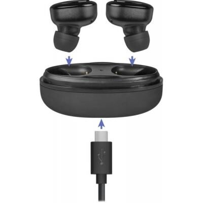 Наушники Defender Twins 635 TWS Bluetooth Black (63635) фото в интернет магазине WiseSmart.com.ua