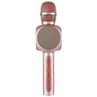 Беспроводной микрофон для караоке 2в1 Party Joy 63PJ Bluetooth с колонкой 3Вт Pink