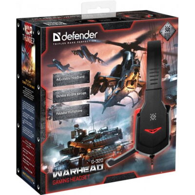 Наушники Defender Warhead G-320 Black-Red (64033) фото в интернет магазине WiseSmart.com.ua