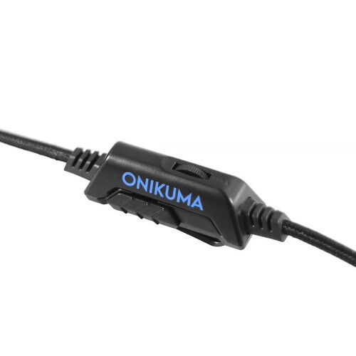 Проводная гарнитура наушники с микрофоном ONIKUMA K18 1+2/3.5 мм + USB Black + Blue фото в интернет магазине WiseSmart.com.ua
