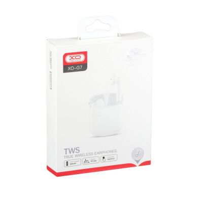 Беспроводные наушники XO G7 TWS Type C Bluetooth V5.3 25/300mAh 4h White фото в интернет магазине WiseSmart.com.ua