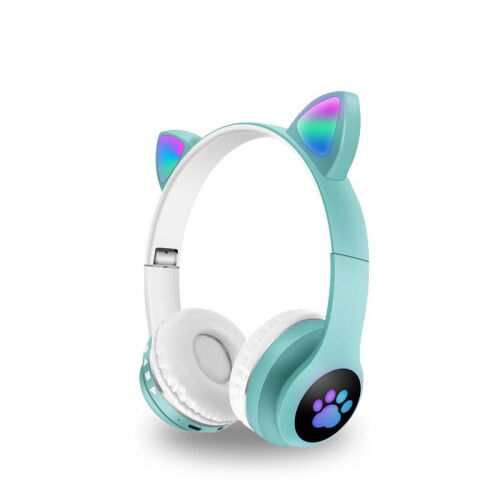 Полноразмерные наушники беспроводные Cat Headset M23 Bluetooth Зеленые фото в интернет магазине WiseSmart.com.ua