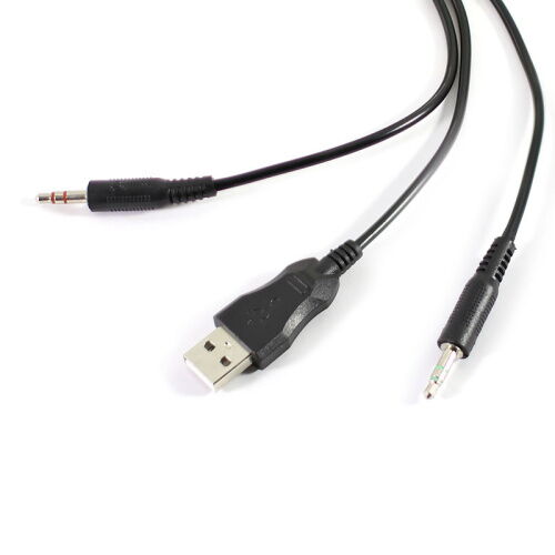 Проводная гарнитура-наушники FOREV FV-G95 с микрофоном для ПК 2х3.5 мм + USB Black фото в интернет магазине WiseSmart.com.ua