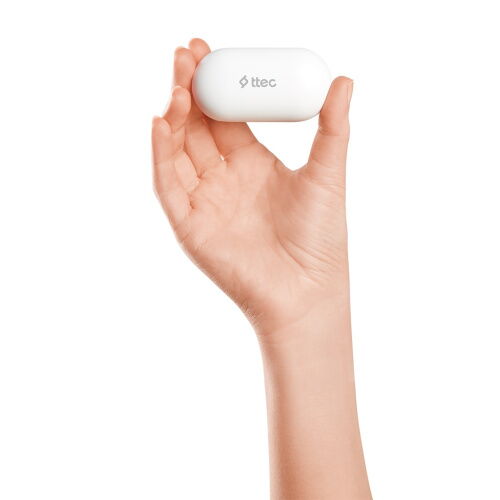 Bluetooth-гарнитура Ttec AirBeat Free True Wireless Headsets White (2KM133B) фото в интернет магазине WiseSmart.com.ua