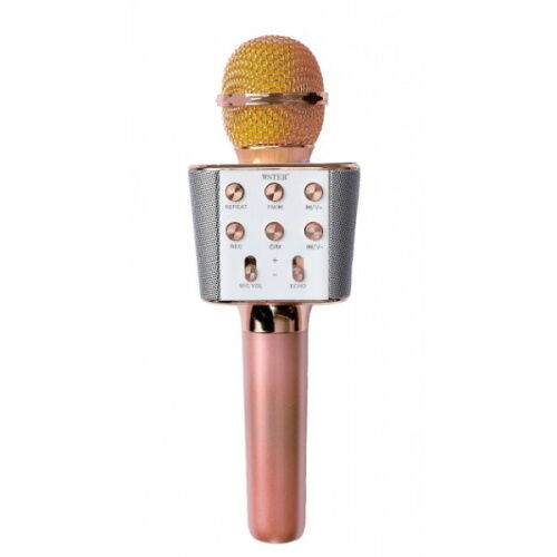 Микрофон Караоке WS1688 Розовый фото в интернет магазине WiseSmart.com.ua