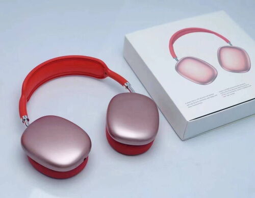 Полноразмерные беспроводные Bluetooth наушники-гарнитура с аккумулятором Macaron MP90 с MP3 плеером/AUX/microSD Красные фото в интернет магазине WiseSmart.com.ua