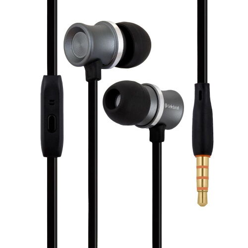 Дротові навушники вакумні з мікрофоном Celebrat 3.5 mm D7 Powerful 1.2 m Black фото в интернет магазине WiseSmart.com.ua