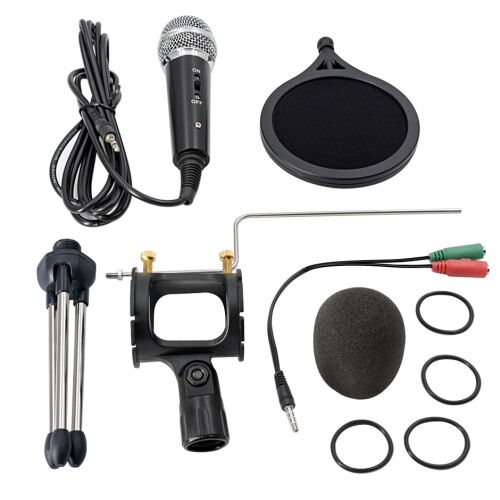 Конденсаторный микрофон XIAOKOA M3 для записи и подкастов (Черный) фото в интернет магазине WiseSmart.com.ua