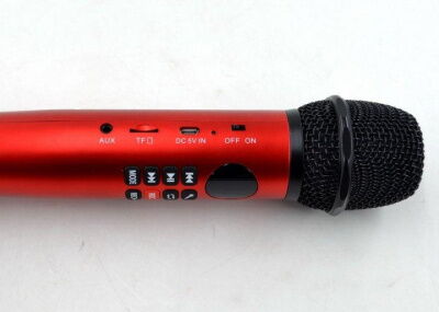 Беспроводной микрофон караоке MicMagic L-598 Красный фото в интернет магазине WiseSmart.com.ua
