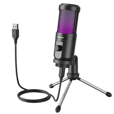Студийный конденсаторный USB микрофон Maono РМ461TR RGB c подсветкой Черный фото в интернет магазине WiseSmart.com.ua
