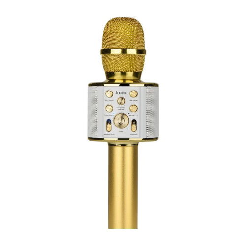 Караоке микрофон HOCO BK3, золотой фото в интернет магазине WiseSmart.com.ua