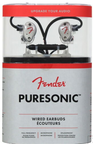 Наушники обычные Fender Puresonic Wired Earbuds Olympic Pearl фото в интернет магазине WiseSmart.com.ua