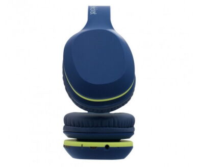 Беспроводные Bluetooth наушники Celebrat A18 (ML) Navy/Green фото в интернет магазине WiseSmart.com.ua