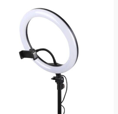 Кольцевая светодиодная лампа для блогера / селфи / фотографа / визажиста LED RING D 26 см (Ring26В) фото в интернет магазине WiseSmart.com.ua
