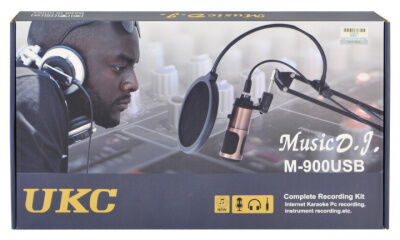 Студийный микрофон Music D.J. M900U USB со стойкой фото в интернет магазине WiseSmart.com.ua